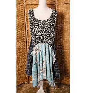 The Morgan Factory Upcycled Boho Tunic Top/Dress M/L